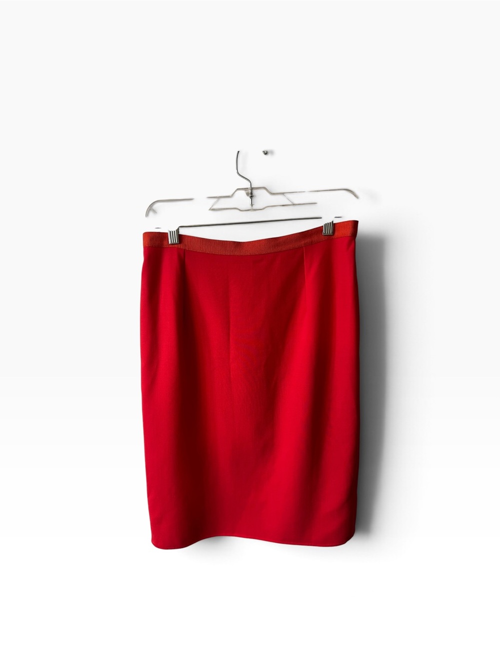 Oscar de la Renta Vibrant Hot Pink/Red Orange Pencil Skirt, size 8